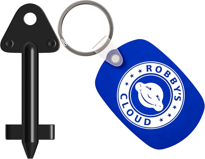 Robby's Cloud Dispenser Key Replacement for Kimberly Clark Cross Key 770767 - for JRT Junior, in-Sight, Windows Single and Twin roll Bath Tissue Dispensers - 1 Robby’s Cloud Keychain Included (2 Pack) - Image 5
